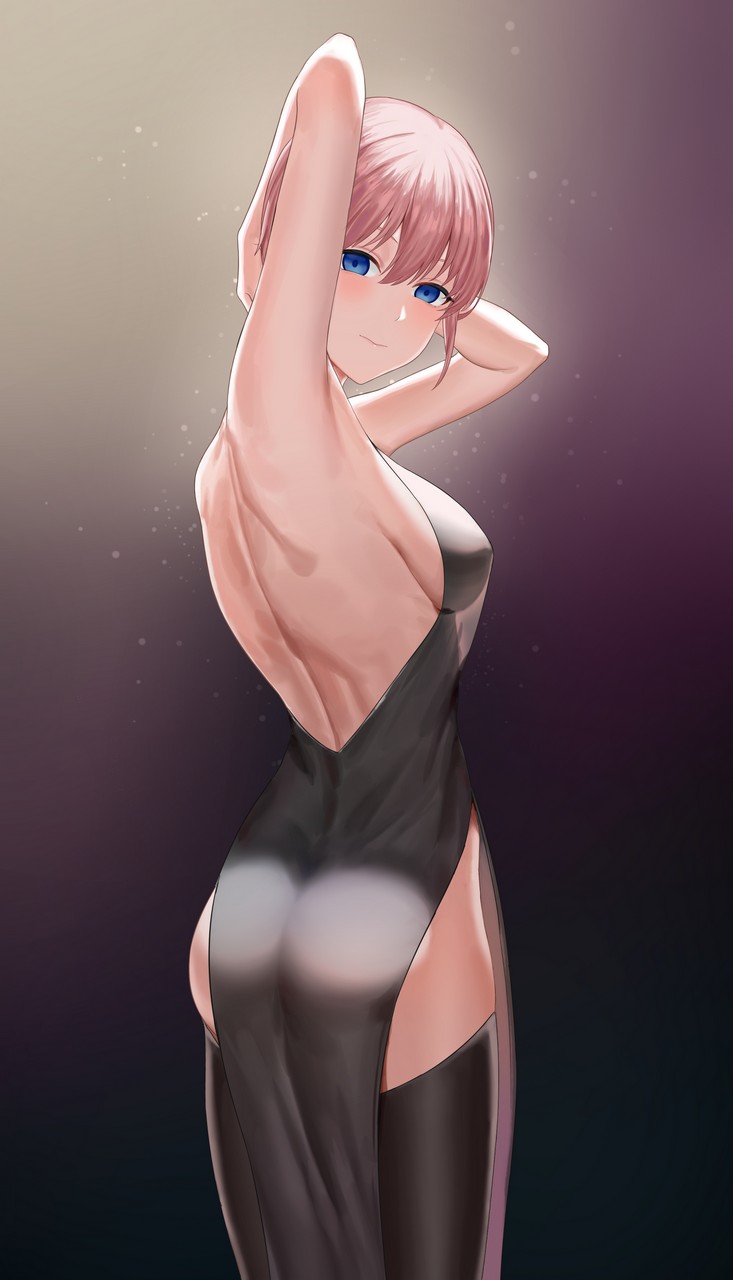 5 Toubun No Hanayome Nakano Ichika Ass Dress No Bra Nopan Thighhigh