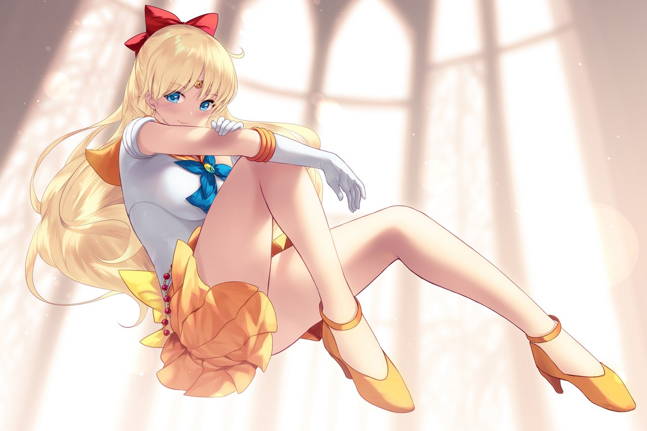 Cait Sailor Moon Aino Minako Heels Seifuk