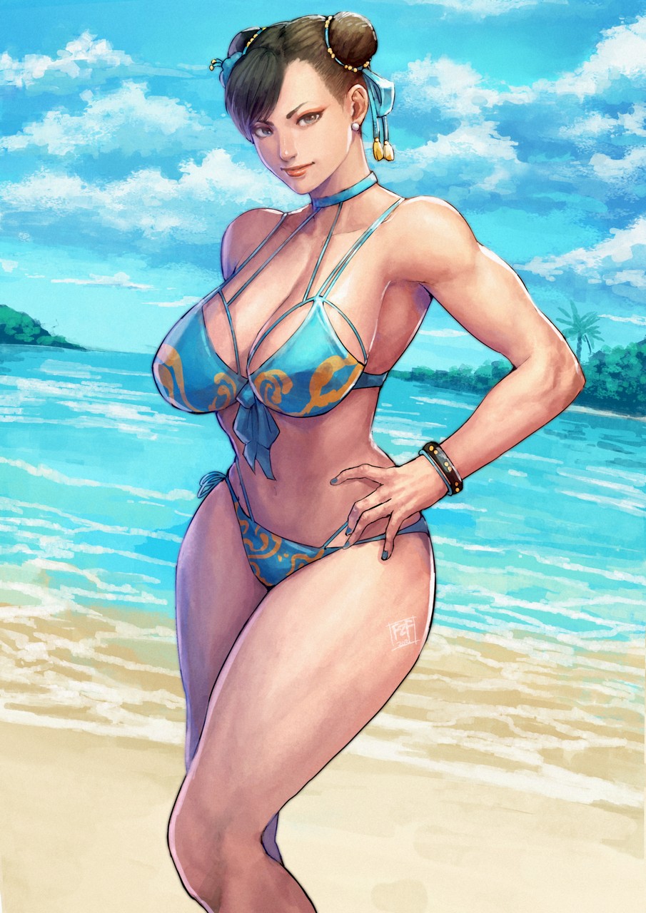 Cirenk Street Fighter Street Fighter Ii Chun Li Bikini Swimsuits