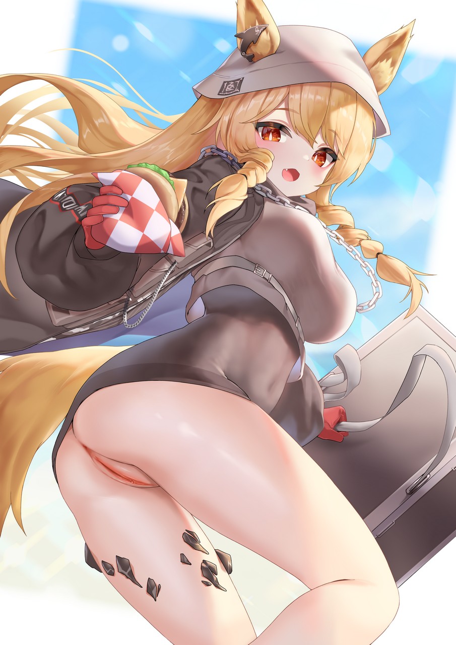 Ehart Arknights Ceobe Arknights Animal Ears Anus Ass Dress Nopan Pussy Skirt Lift Tail Uncensore