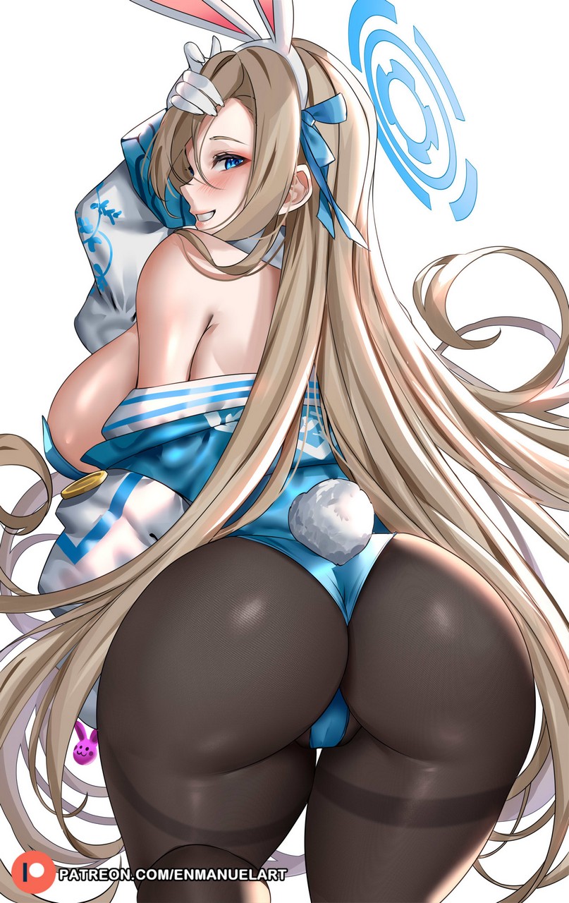 Enmanuelart20 Blue Archive Ichinose Asuna Angel Animal Ears Ass Bunny Ears Bunny Girl Pantyhose Tail