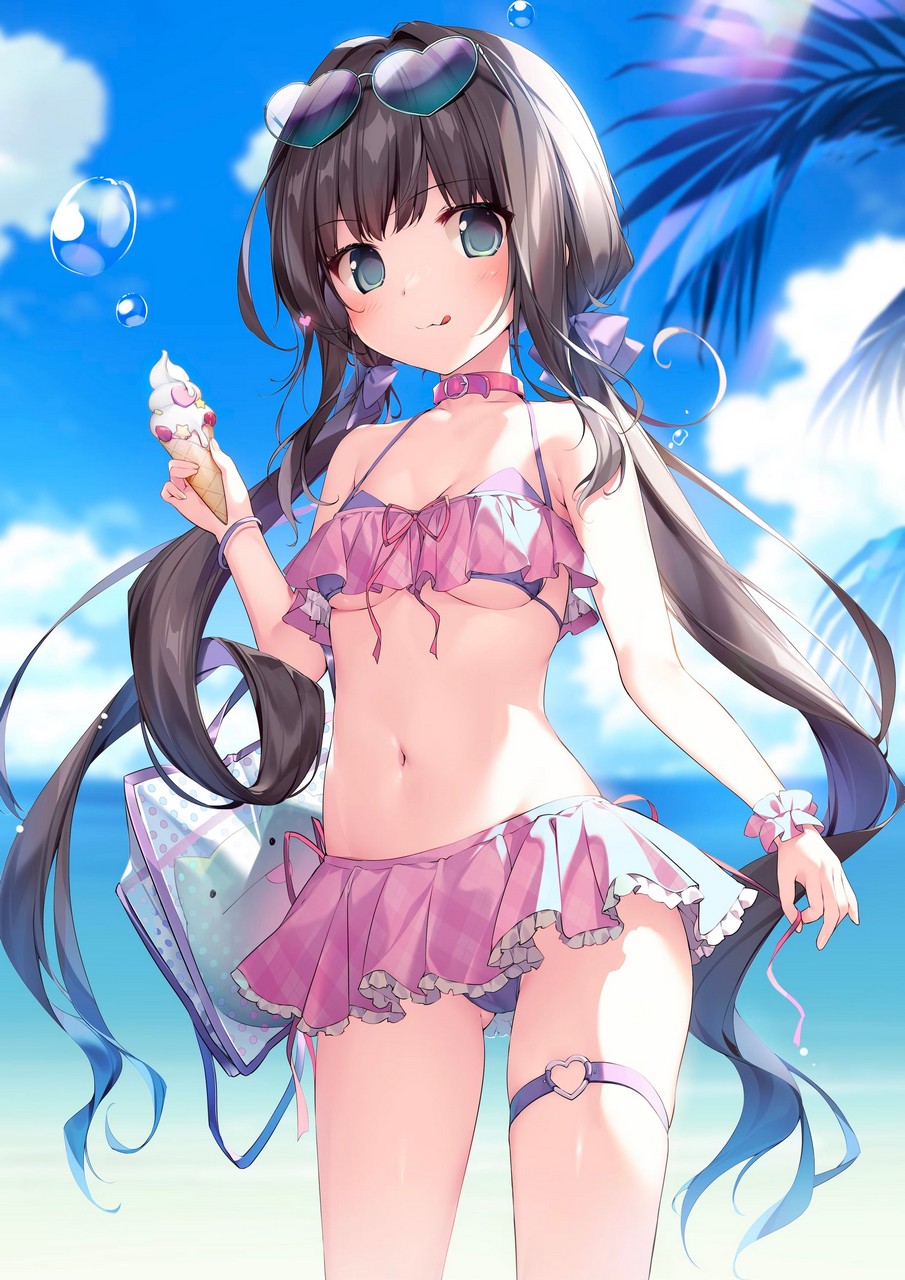 Karory Bikini Cameltoe Garter Megane Swimsuits