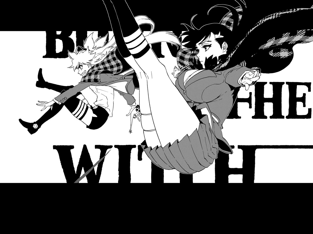 Kubo Tite Burn The Witch Niihashi Noel Ninny Spangcole Garter Monochrome Seifuku Thighhighs