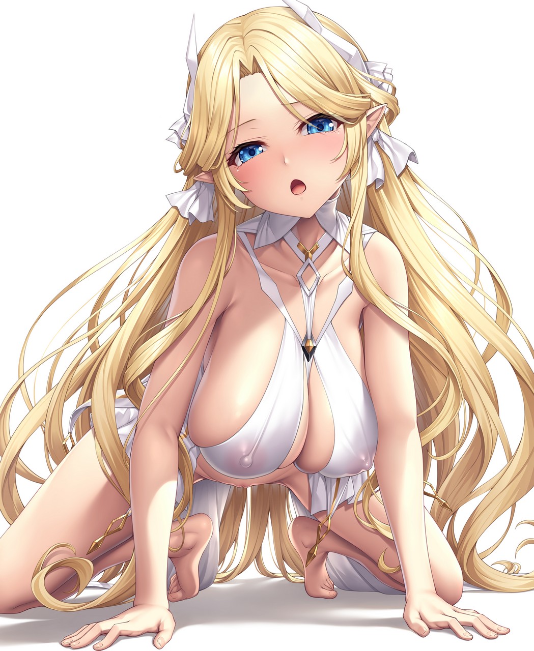 Lambda Artist Azur Lane Brest Azur Lane Bottomless Erect Nipples No Bra Pointy Ear