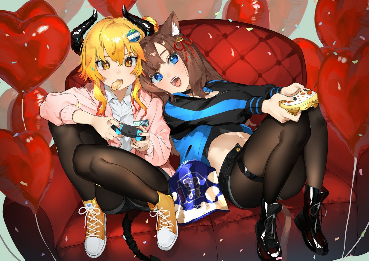 Mayuri Kaichou Animal Ears Garter Horns Nekomimi Pantyhose Sweate