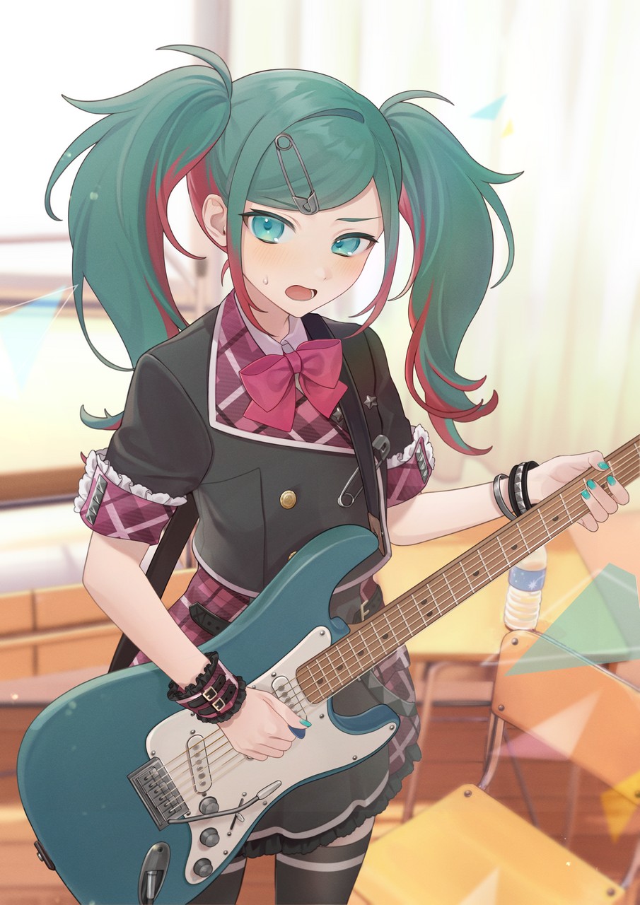 Mell Project Sekai Vocaloid Hatsune Miku Guitar Thighhighs Unifor