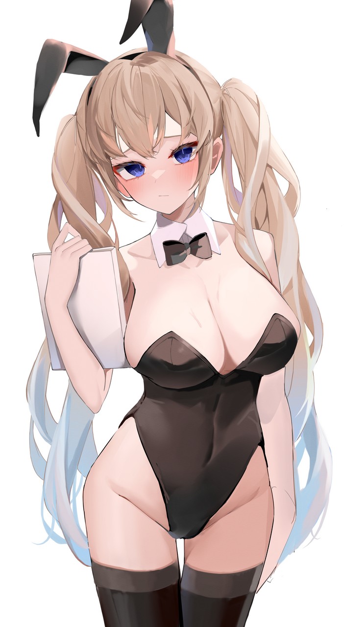 Nephthys2356 Animal Ears Bunny Ears Bunny Girl No Bra Thighhigh