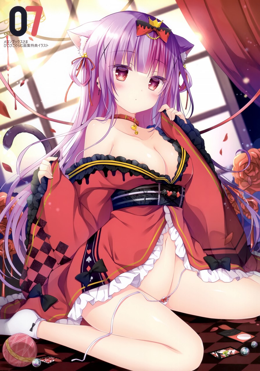 Picpicgram Animal Ears Japanese Clothes No Bra Open Shirt Pantsu String Panties Tail Thon