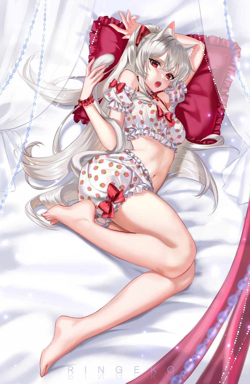 Ringeko Chan Animal Ears Bloomers Dakimakura Nekomimi Pajama Tai