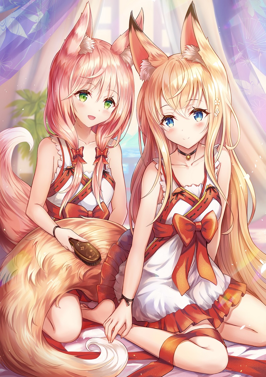 Sakura Ani Animal Ears Dress Kitsune Tai