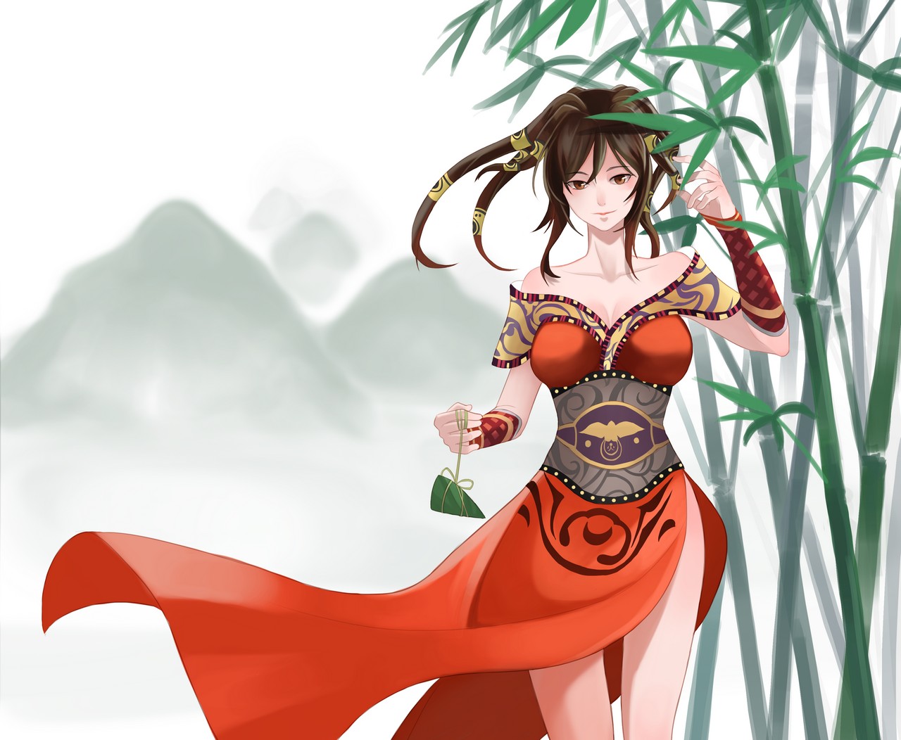 The Legend Of Qin Chi Lian Asian Clothes Cleavage No Bra Open Shirt Tagme