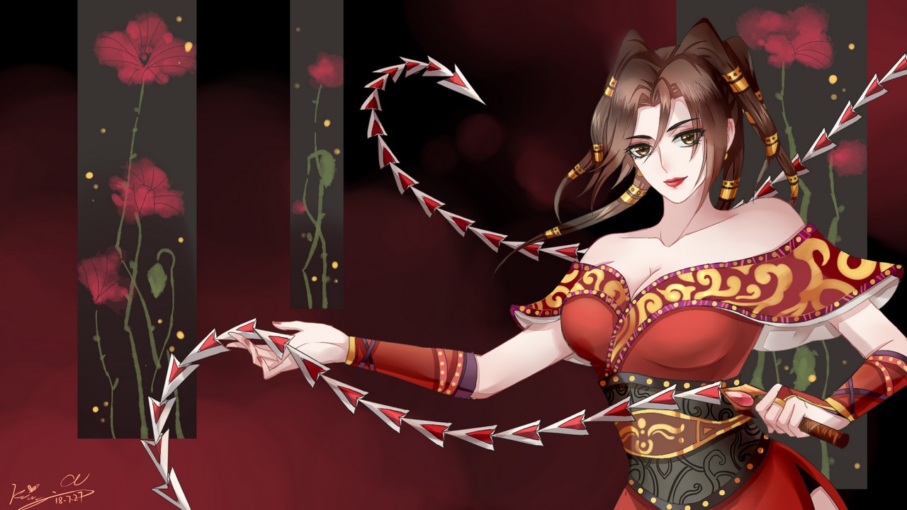 The Legend Of Qin Chi Lian Asian Clothes Cleavage No Bra Open Shirt Tagme Weapon