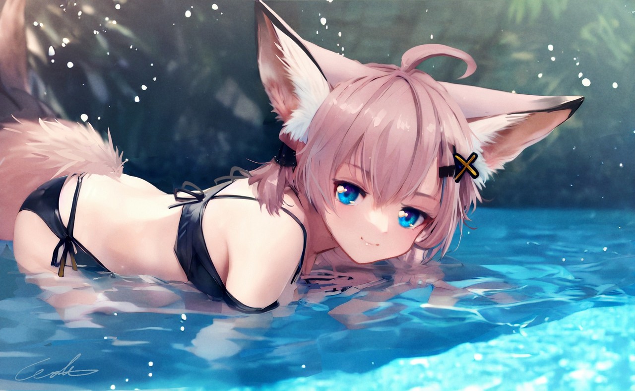 Welt Kinsei Koutenkyoku Arknights Sussurro Arknights Animal Ears Bikini Swimsuits Tail We