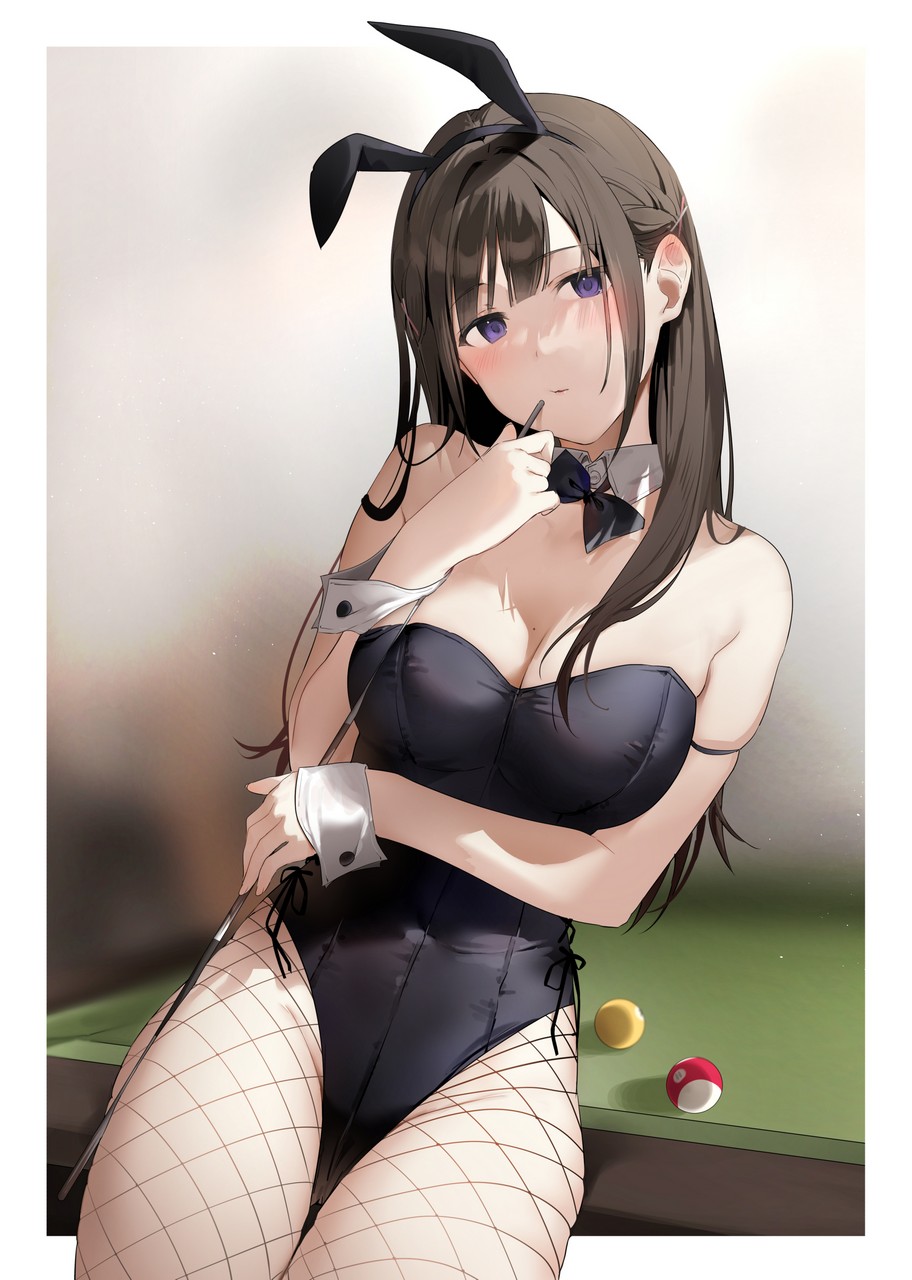 Xretakex Animal Ears Bunny Ears Bunny Girl Cleavage Fishnets Pantyhos