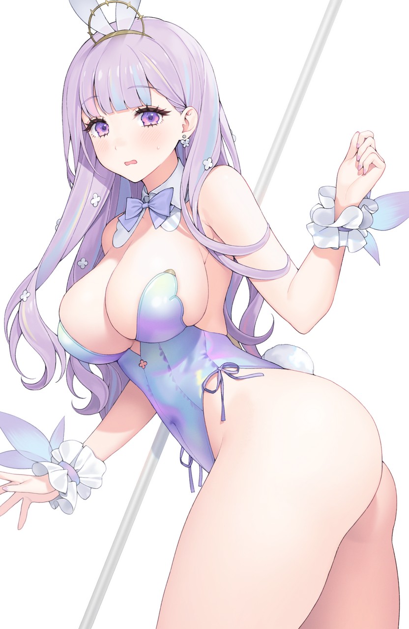 Yeije Azur Lane Plymouth Azur Lane Animal Ears Ass Bunny Ears Bunny Girl No Bra Tai