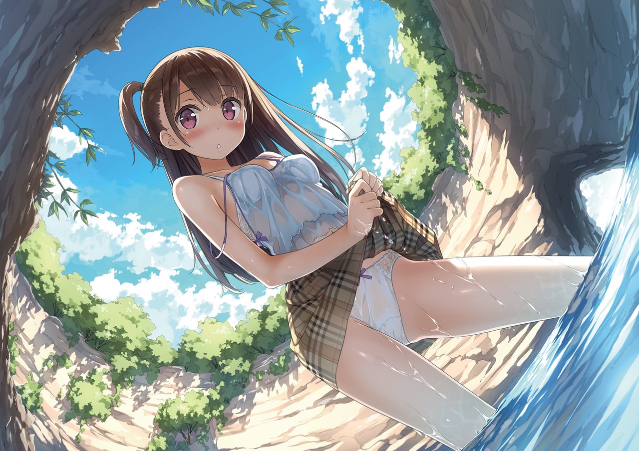 5 Nenme No Houkago Kantoku Bra Pantsu See Through Skirt Lift Wet Wet Clothe