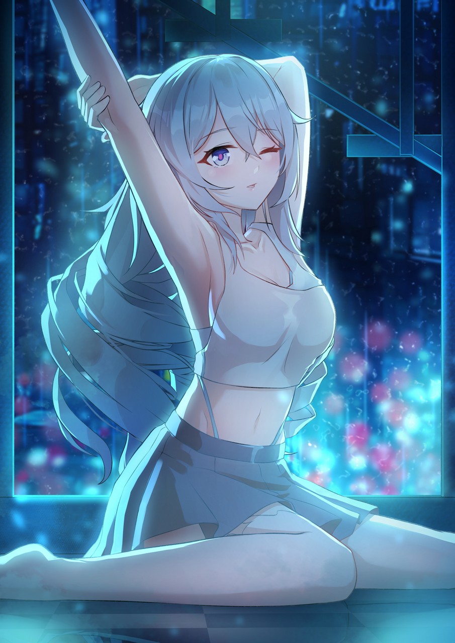 Caisena Benghuai Xueyuan Honkai Impact Bronya Zaychik Skirt Lift Thighhigh