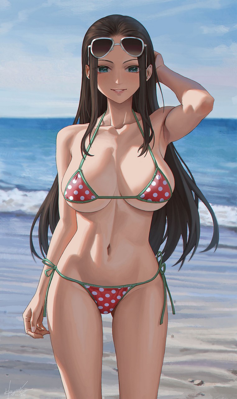 Leaf98k One Piece Nico Robin Bikini Megane Swimsuit