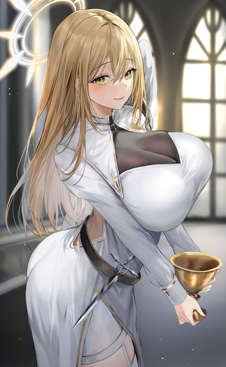Lillly Angel Cleavage See Through Stockings Thighhighs Weapon Wing