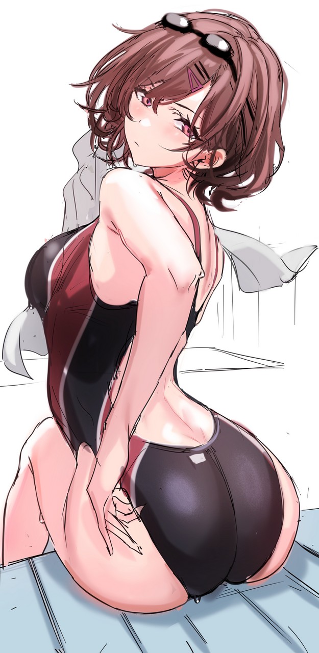 Ulrich Tagaragakuin The Idolm Ster The Idolm Ster Shiny Colors Higuchi Madoka Ass Sketch Swimsuit